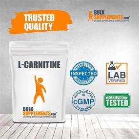 img 1 attached to 💪 L-Carnitine Powder by BulkSupplements.com - Weight Loss Supplement for Men & Women - 100g (3.5 oz)