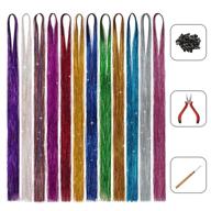 resistant sparkling extensions glitter synthetic logo