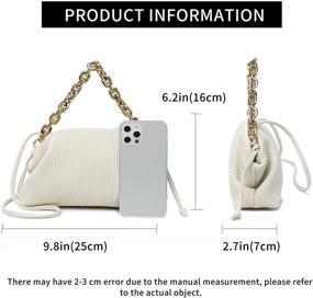 img 3 attached to Dumpling Shoulder Designer Handbag Crossbody