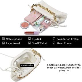img 1 attached to Dumpling Shoulder Designer Handbag Crossbody