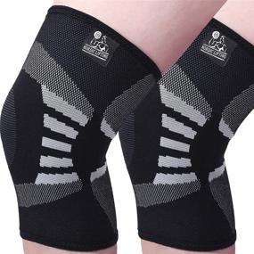 img 4 attached to 🦵 Arthritis Knee Compression Sleeves - Enhanced Support for Prevention & Recovery (1 Pair)