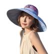 👒 enhance your sun protection with women's foldable floppy reversible travel beach sun visor hat - wide brim upf 50+ logo