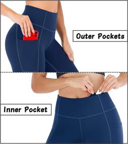 img 1 attached to 🩲 Heathyoga High Waisted Leggings for Women with Pockets - Workout Yoga Pants for Women