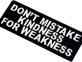 img 1 attached to 👕 EmbTao Kindness vs. Weakness Embroidered Iron On Sew On Patch - Don't Miss Out!