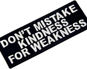 img 2 attached to 👕 EmbTao Kindness vs. Weakness Embroidered Iron On Sew On Patch - Don't Miss Out!