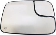 🔥 dorman 56277: high-performance heated door mirror glass for dodge models - passenger side logo