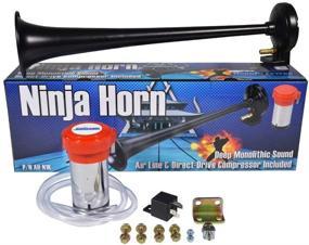 img 4 attached to 🔊 Ниндзя Air Horn с самоприводным компрессором: Почувствуйте мощь Hornblasters