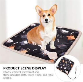 img 3 attached to 🐾 Scicalife Pet Heating Pad for Dogs Cats | Upgraded Electric Heated Mat | Plug-in Pet Bed Warmer Blanket Mat | 3 Sizes for Small Medium Large Pet Cats Dogs (400mm x 400mm)