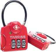 🔐 tarriss lock searchalert - midnight black travel accessories for luggage locks with improved seo logo