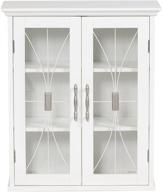 enhance your bathroom storage with the teamson home delaney detachable bathroom cabinet in white logo