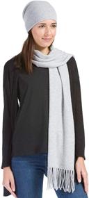 img 2 attached to Fishers Finery Cashmere Scarf Womens Women's Accessories