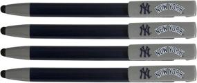 img 1 attached to 🏈 MIZCO SPORTS Yankees 3-in-1 Stylus Pen 4 Pack: Perfect for Yankees fans!