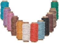 🧵 hemptique hemp cord twine 1 mm - assorted color mix (12 mini spools) logo