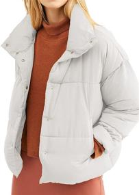 img 4 attached to Womens Puffer Jacket Lightweight Outwear
