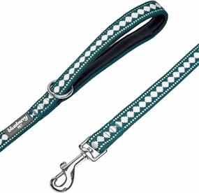 img 2 attached to 🐾 Blueberry Pet 3M Reflective Jacquard Pattern Dog Leash: Neoprene Padded Handle, 5 Colors, Collar & Harness Sold Separately