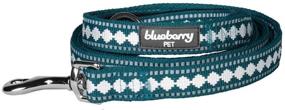 img 3 attached to 🐾 Blueberry Pet 3M Reflective Jacquard Pattern Dog Leash: Neoprene Padded Handle, 5 Colors, Collar & Harness Sold Separately