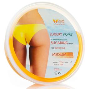 img 2 attached to 👐 Sugaring Paste Luxury Home: Premium Organic Hair Removal for Women - Medium All-Purpose Paste - Sugar Wax Remover & Facial Gel