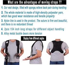 img 3 attached to 🛋️ Ultimate Furniture Moving Straps: Heavy-Duty Shoulder Lifting Straps for Mattress, Piano, Refrigerator, and More | 2-Person Appliance Carrying Strap