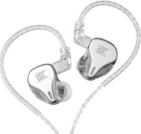 img 4 attached to 💫 KZ DQ6 Earphone: High-Performance 3DD Bass HiFi Earbuds with Noise Cancelling & Mic - Silver