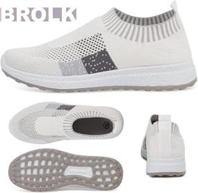 img 1 attached to BROLK Slip Walking Shoes Women Women's Shoes in Athletic