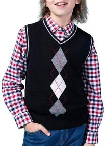 img 4 attached to 👕 Benito Benita V Neck Sweater: Stylish Boys' Uniform Clothing