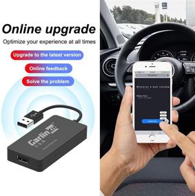 img 1 attached to 🚗 Upgrade Your Factory CarPlay with the 2021Carlinkit 2.0 Wireless Dongle Adapter for Porsche, Mercedes, Volvo, Volkswagen, Honda Civic 2016-2021: U2W Wireless CarPlay, Online Access, iOS 13-15 Compatible