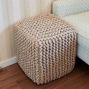 img 2 attached to MOTINI 100 Wool Ottoman Living Furniture