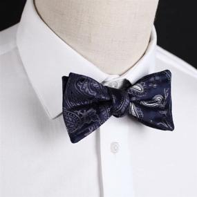 img 3 attached to Premium Dan Smith Men's Self-Tied Bow Tie Set: Fashion Patterns Microfiber Supplier with Box