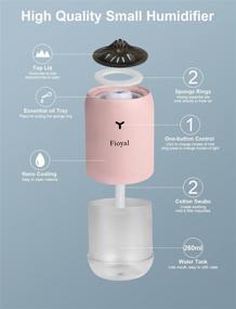 img 1 attached to Portable Humidifier Fioyal Humidifiers Essential Heating, Cooling & Air Quality