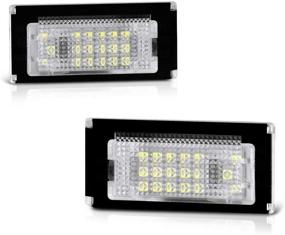 img 4 attached to 🚗 Замена сборки светодиодного номерного знака VIPMOTOZ Full LED для Mini Cooper R50 R52 R53 Хэтчбек и Кабриолет - алмазно-белый 6000K, набор из 2 шт.