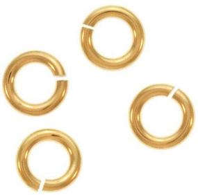 img 1 attached to 🔒 Beadaholique GFJL04 10-Piece Gold Filled Jump Lock Rings, 4mm, 20-Gauge - Quality Jewelry Findings