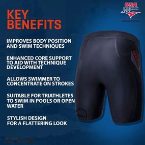 img 2 attached to 🏊 ZONE3 Neoprene Buoyancy Shorts: Enhance Performance with Premium Aerodome Elite 5/3mm