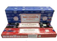 🔥 satya bangalore nag champa incense sticks - 250g with red champa & black champa - bundle deal! логотип