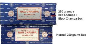 img 1 attached to 🔥 Satya Bangalore Nag Champa Incense Sticks - 250g with Red Champa & Black Champa - Bundle Deal!