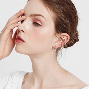 img 3 attached to 💎 Exquisite 925 Sterling Silver Filigree Hoop Earrings with Petal Snap Hook Closure - Balinese Tribal Boho Style