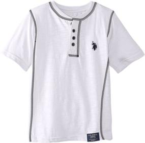 img 1 attached to 👕 U S Polo Assn Little Jersey Boys' Tops, Tees, and Shirts: Superior Style at its Best