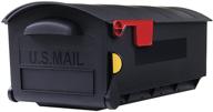 📬 gibraltar mailboxes patriot gmb515b01: large capacity, rust-proof black plastic post-mount mailbox логотип