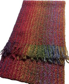 img 1 attached to Mucros Weavers Cashmere Skellig Rainbow Women's Accessories for Scarves & Wraps