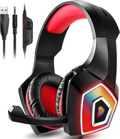 img 4 attached to 🎧 Galopar Gaming Headset: Xbox One, PC, PS4, Nintendo Switch, Mac | Noise Isolation Mic, Soft Earmuffs | Kids, Adults