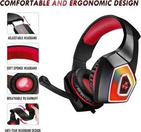 img 1 attached to 🎧 Galopar Gaming Headset: Xbox One, PC, PS4, Nintendo Switch, Mac | Noise Isolation Mic, Soft Earmuffs | Kids, Adults