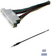 🔌 asc audio wire harness & antenna adapter for buick lesabre, oldsmobile aurora, pontiac bonneville (2000-2006): aftermarket radio installation without factory bose/amp logo