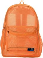 🎒 essential classic student through netting backpack: stylish and functional logo