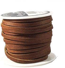 img 2 attached to 🧵 Lace Lacing Leather Topgrain Latigo Medium Brown 50 Foot Spool: Premium Quality for Crafting & DIY Projects