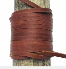 img 1 attached to 🧵 Lace Lacing Leather Topgrain Latigo Medium Brown 50 Foot Spool: Premium Quality for Crafting & DIY Projects