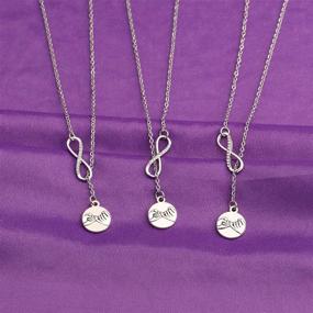 img 2 attached to 🤝 Pinky Swear BAUNA Best Friends Necklace - Pinky Promise Infinity Y Necklace with Hand Gestures Pendant for BFF Sisters - Best Friend Jewelry