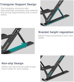 img 1 attached to Adjustable Notebook Computer Adjustment Foldable