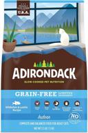 🐱 usa-made adirondack limited ingredient grain free cat food: dry chicken and whitefish recipes for adult cats, ideal for indoor cats logo