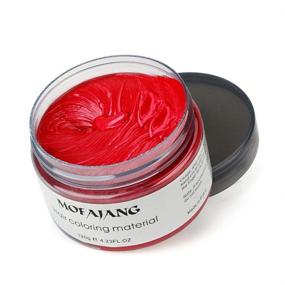 img 2 attached to 🔴 Mofajang Hair Wax Color Styling Cream Mud: Discover Natural Red Hairstyle Transformation with Washable Temporary Pomade