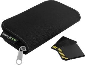 img 2 attached to 📸 Eco-Fused Memory Card Case - Holds up to 22x SD, SDHC, Micro SD, Mini SD, and 4X CF - 22 Slot Holder + Microfiber Cleaning Cloth Included