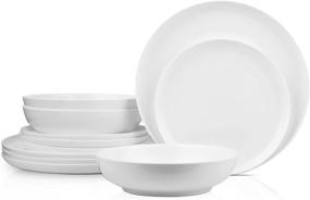 img 4 attached to Gabrielle 🍽️ Discover China Dinnerware Set